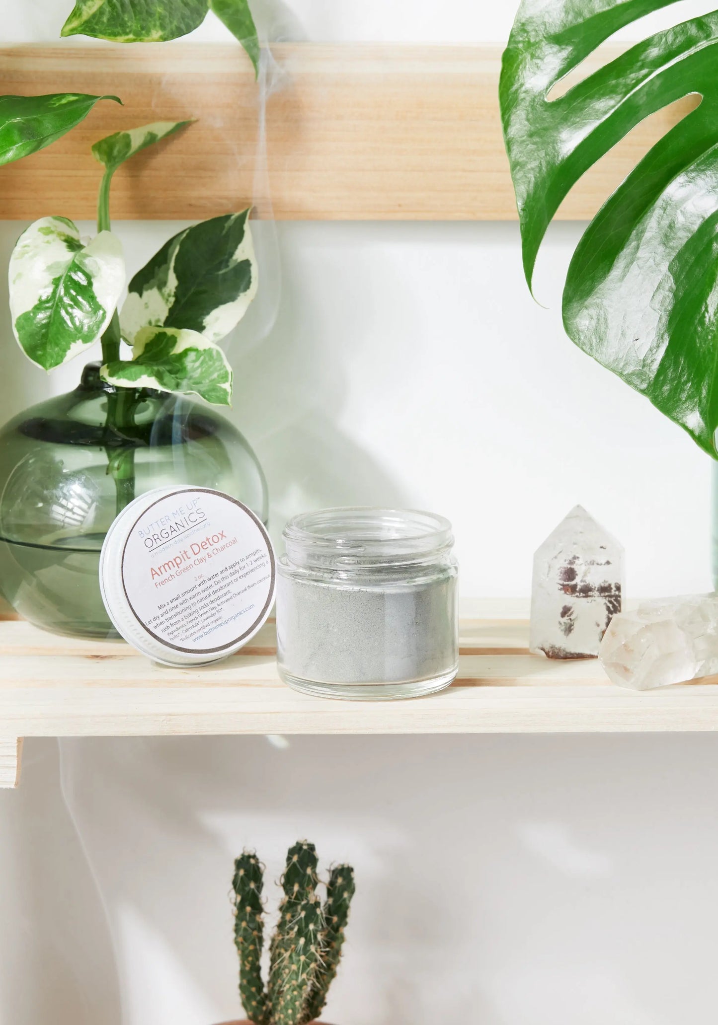 Arm Pit Detox Natural Deodorant Transition Formula for Fresh Clean Underarms Butter Me Up Organics