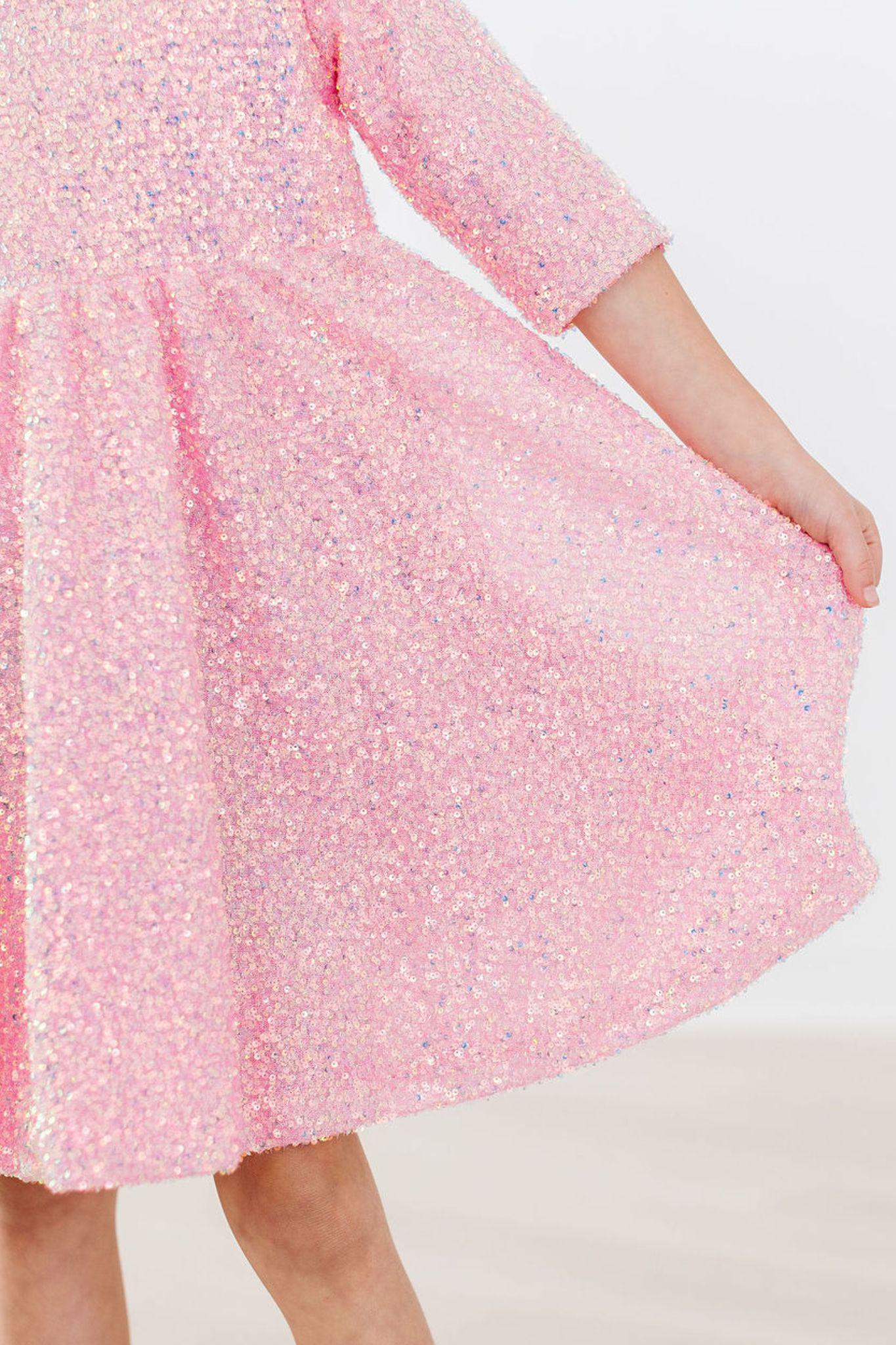 Mila & Rose ® Sale Bubblegum Pink Sequin Dress for Girls Mila Rose - Apparel & Accessories > Clothing > Dresses Sequin Dress