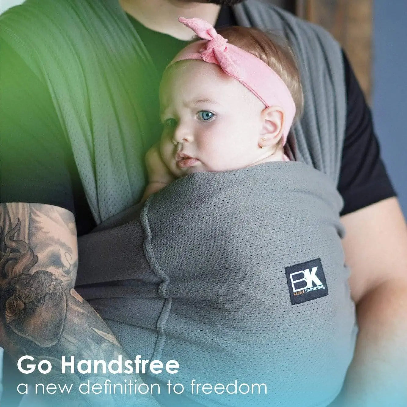 Baby K'tan Breeze Baby Carrier Charcoal Baby K'tan