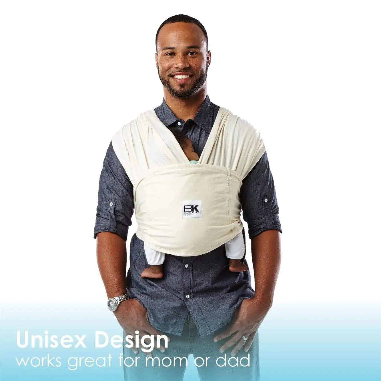Baby K'tan Organic Baby Carrier Natural Cotton Wrap Style Baby K'tan