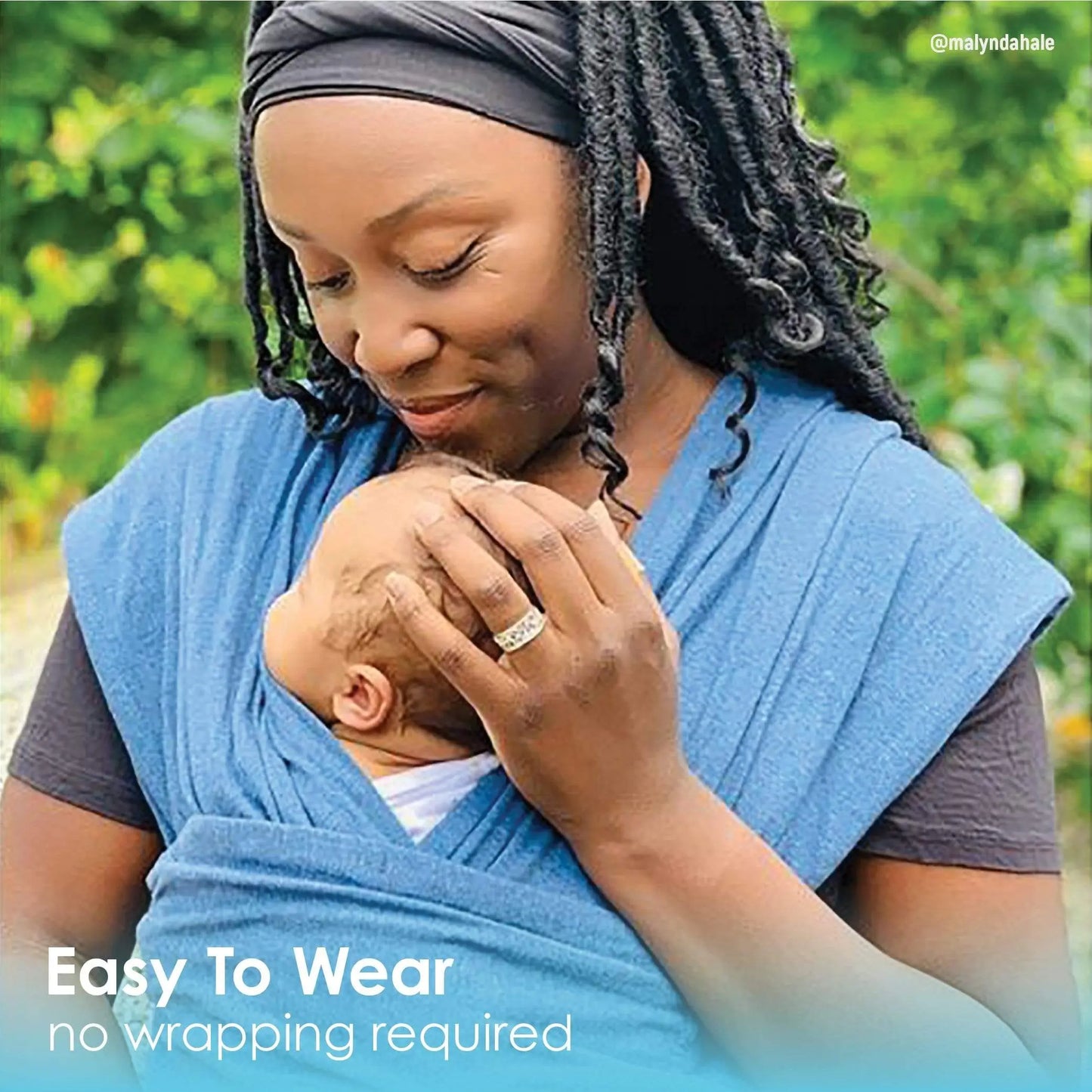 Baby K'tan Original Baby Carrier Denim Wrap Style Hands-Free Cotton Carrier Baby K'tan