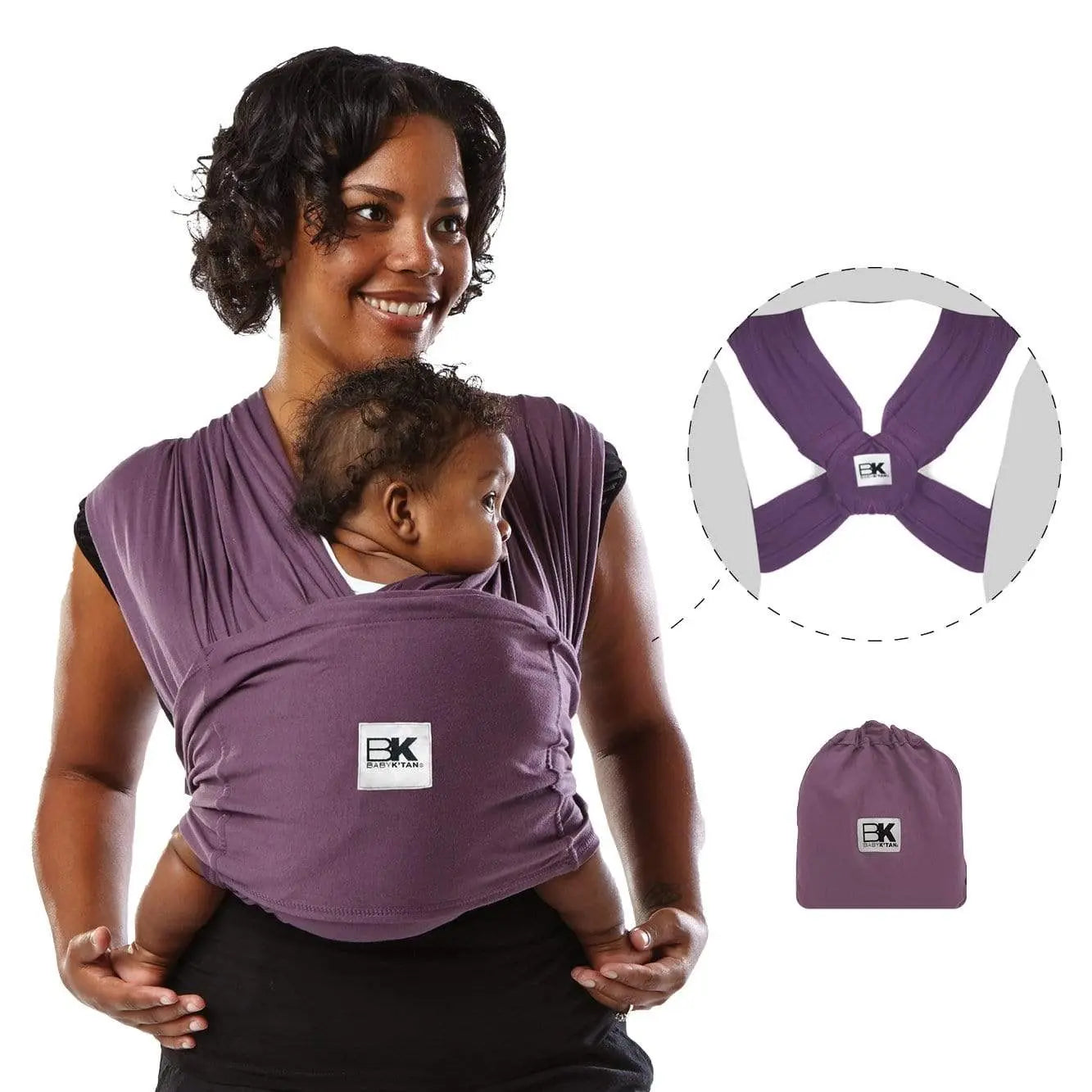 Baby K'tan Original Baby Carrier Eggplant Baby K'tan