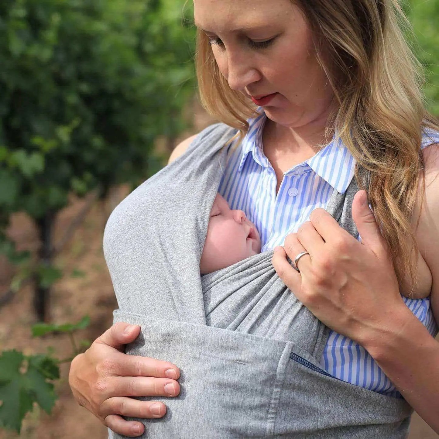 Baby K'tan Original Baby Carrier Heather Grey Baby K'tan