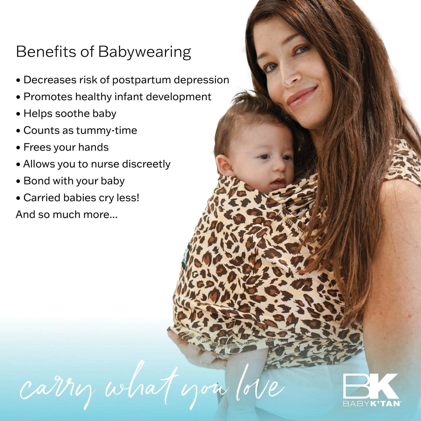 Baby K'tan Original Baby Carrier Heather Grey Baby K'tan