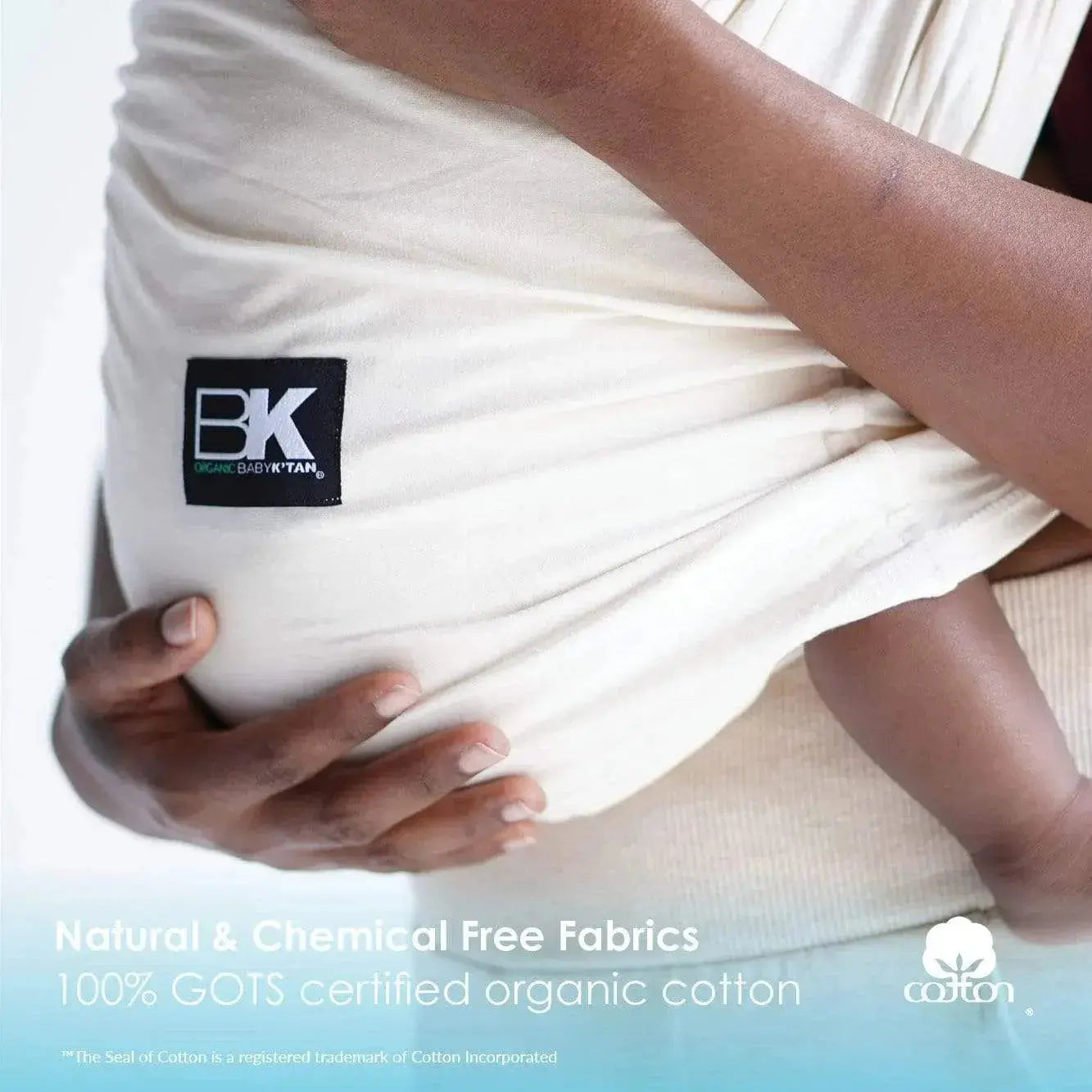 Baby K'tan Organic Baby Carrier Natural Cotton Wrap Style Baby K'tan