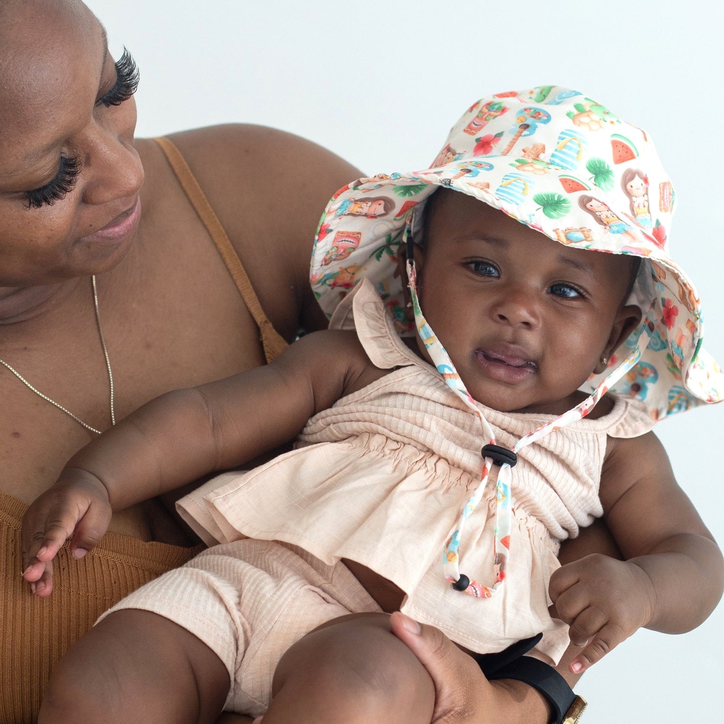 Baby And Kids Aloha Sun Hat With UV Protection Honey Lemonade
