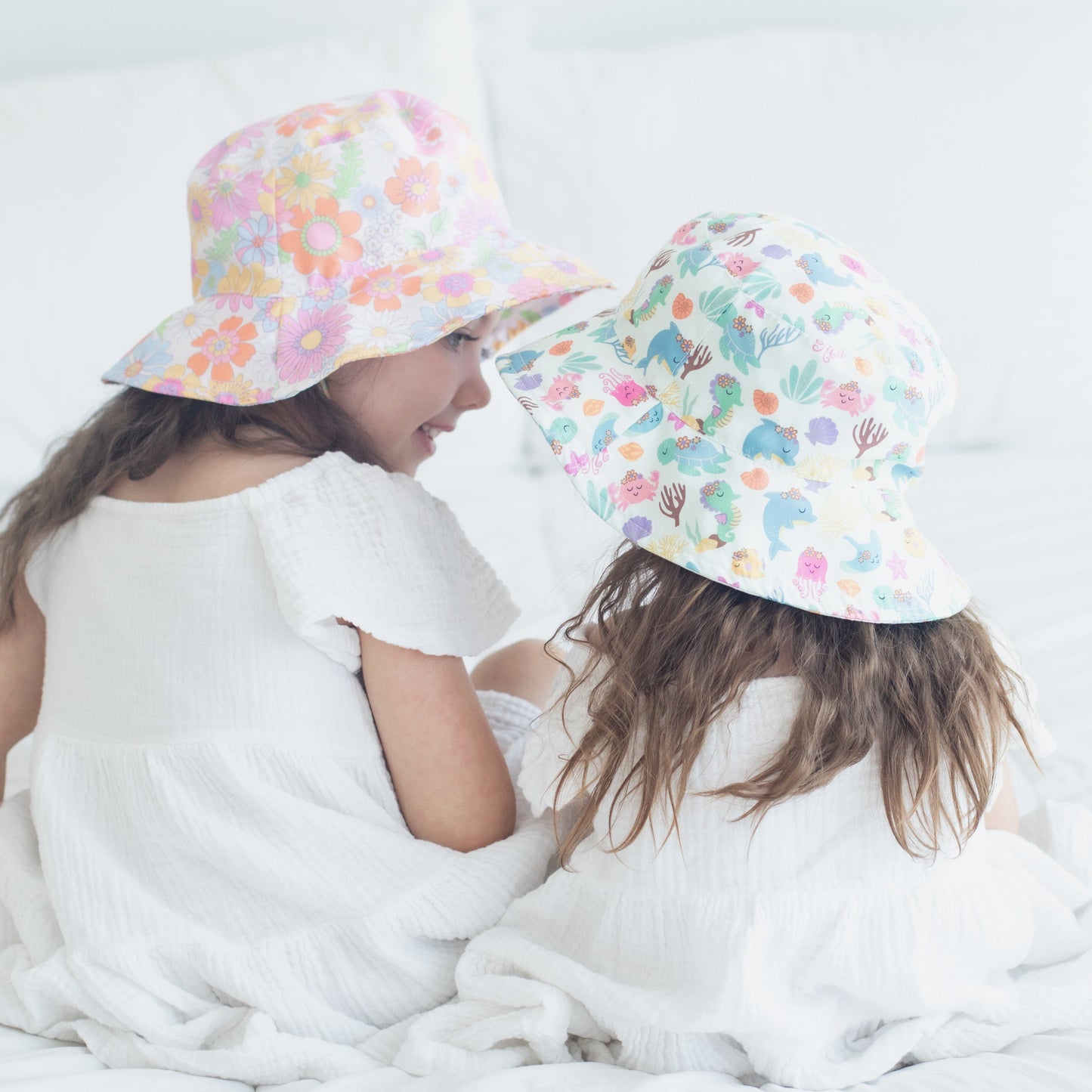 Baby And Kids Sun Hat Undersea Adventure Honey Lemonade