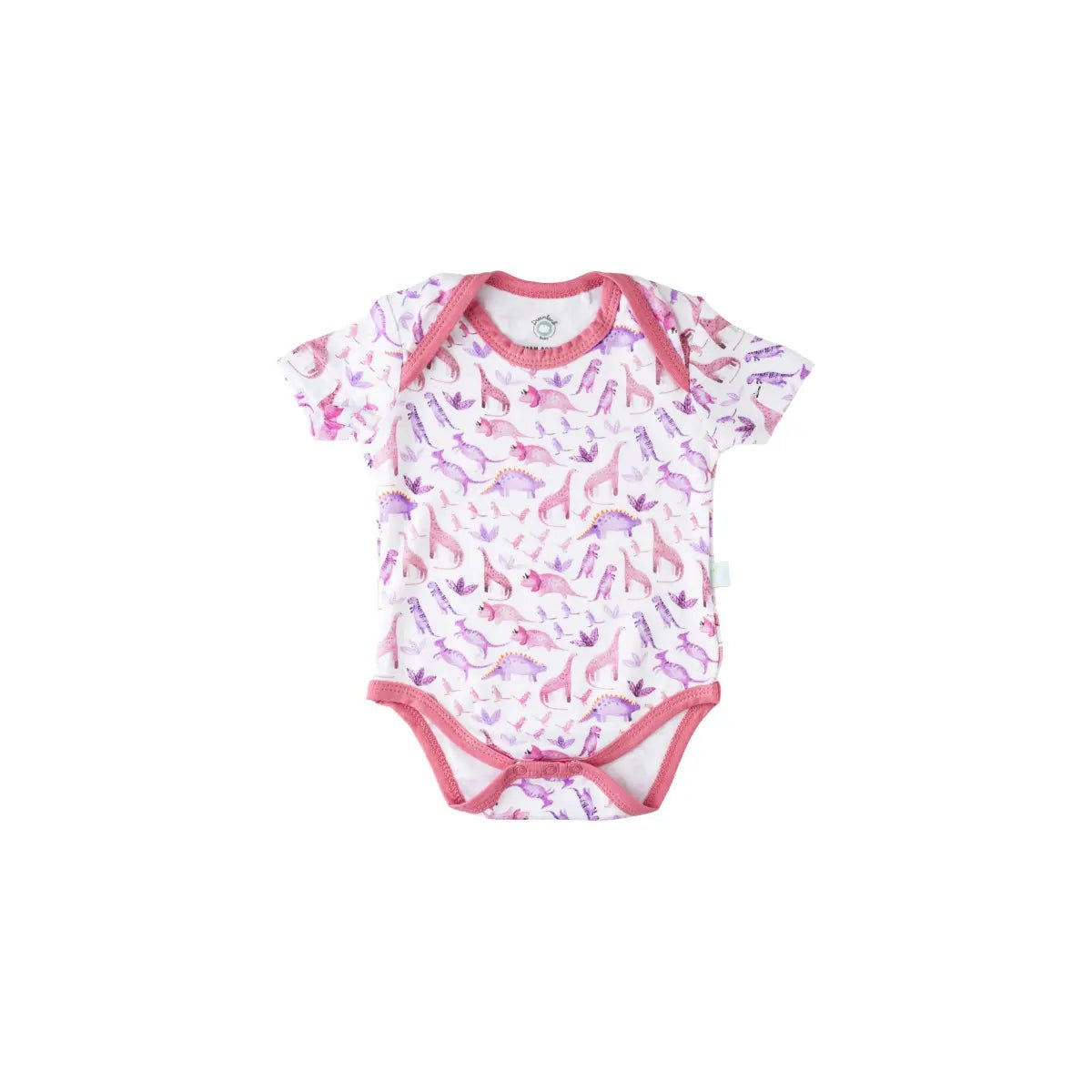 Baby Short Sleeve Bamboo Bodysuit for Infants Gentle and Breathable LuxeWeave Fabric.