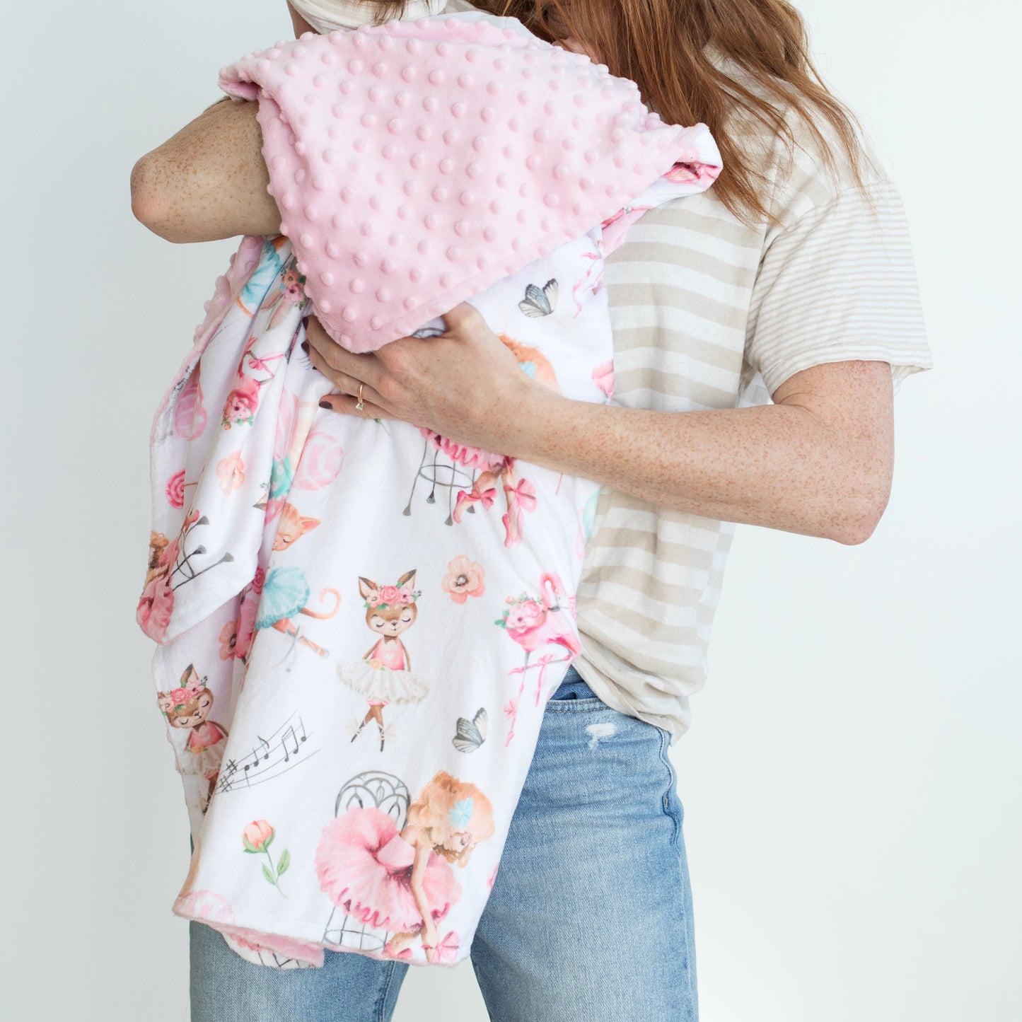Baby And Toddler Minky Blanket With Ballerina Designs Honey Lemonade