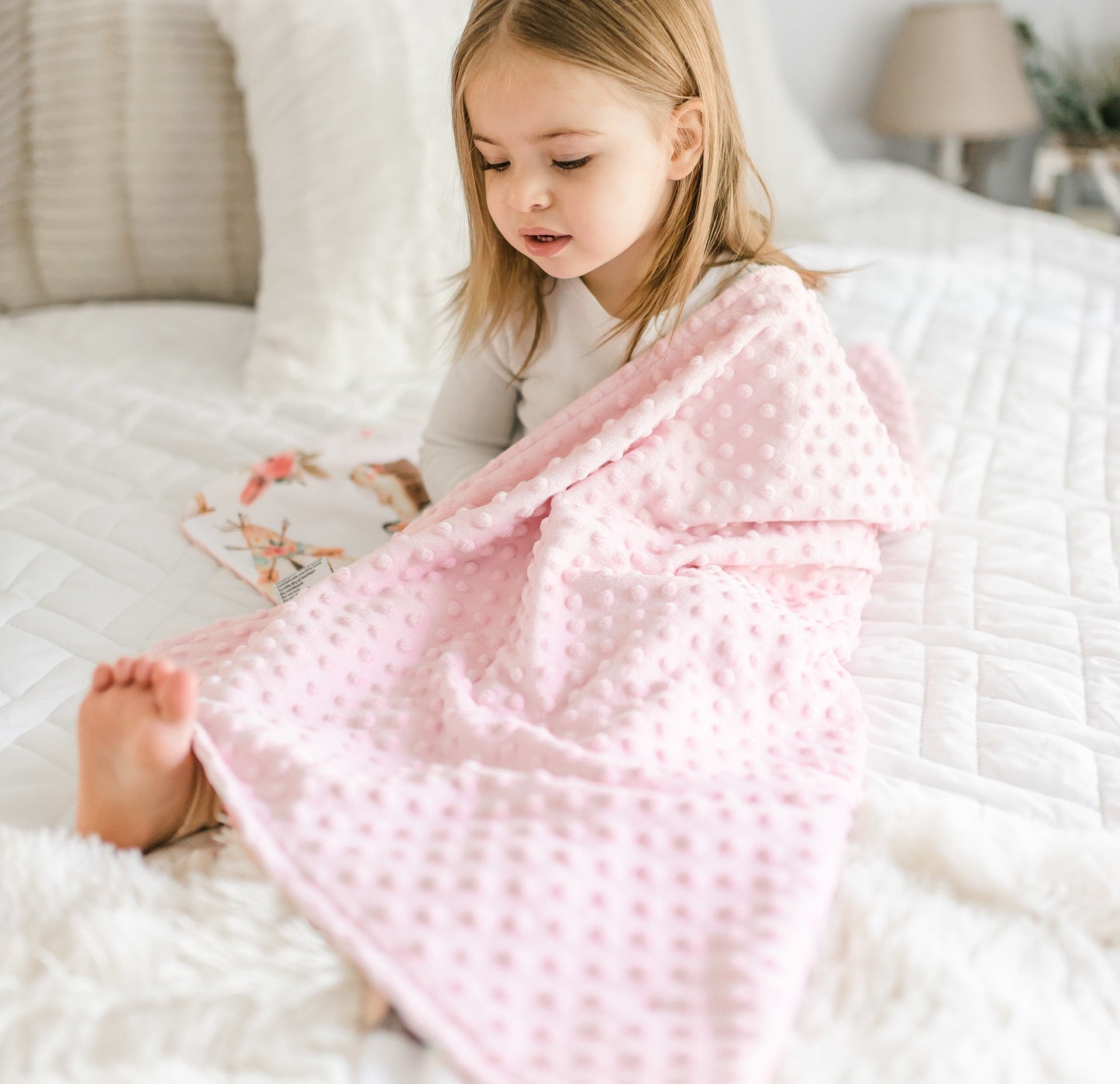 Baby And Toddler Minky Blanket Woodland Tribe Pink Honey Lemonade