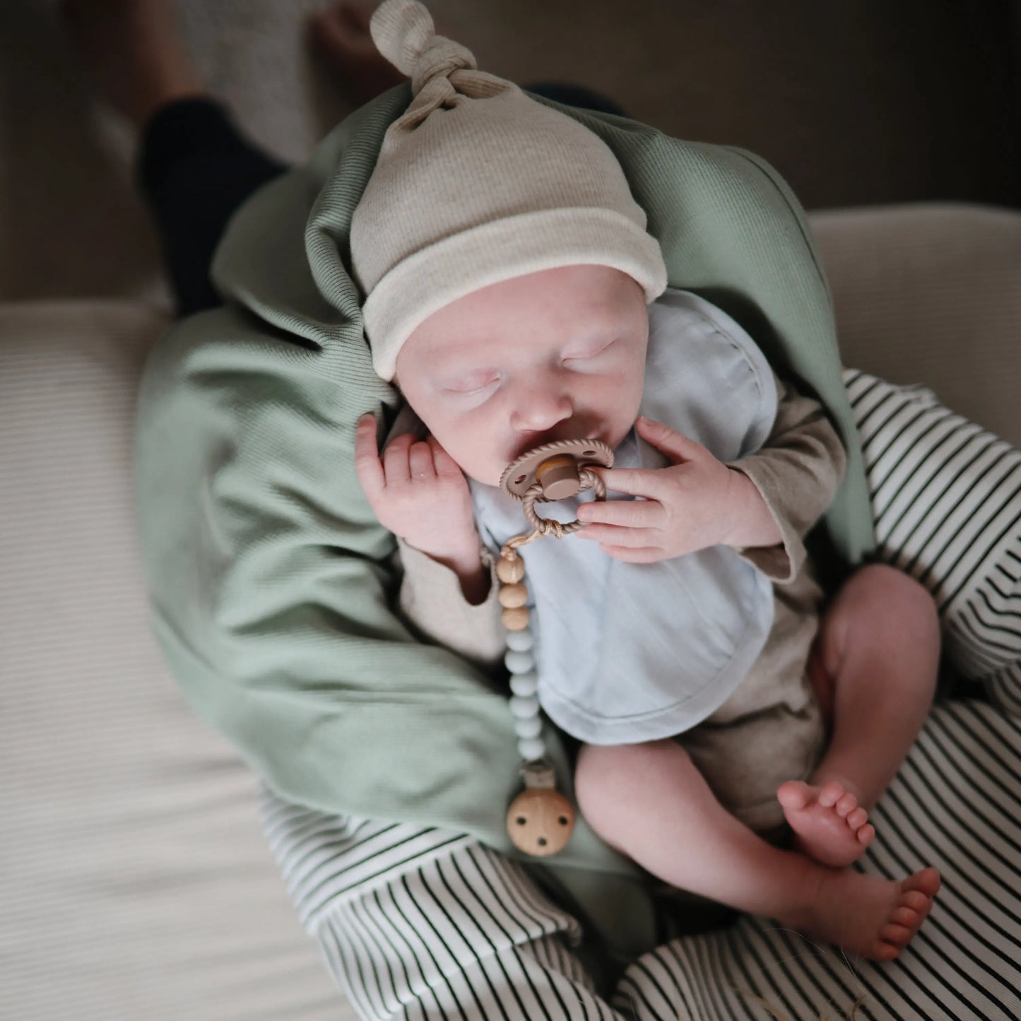 Muslin Bibs for Babies with Dual Snap Closure - Soft and Absorbent Multi-Layered Design Mushie