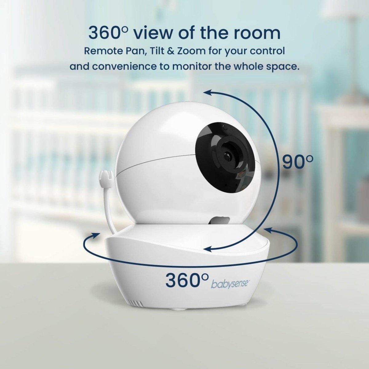 Babysense HD S2 Baby Monitor with 2 Cameras Babysense
