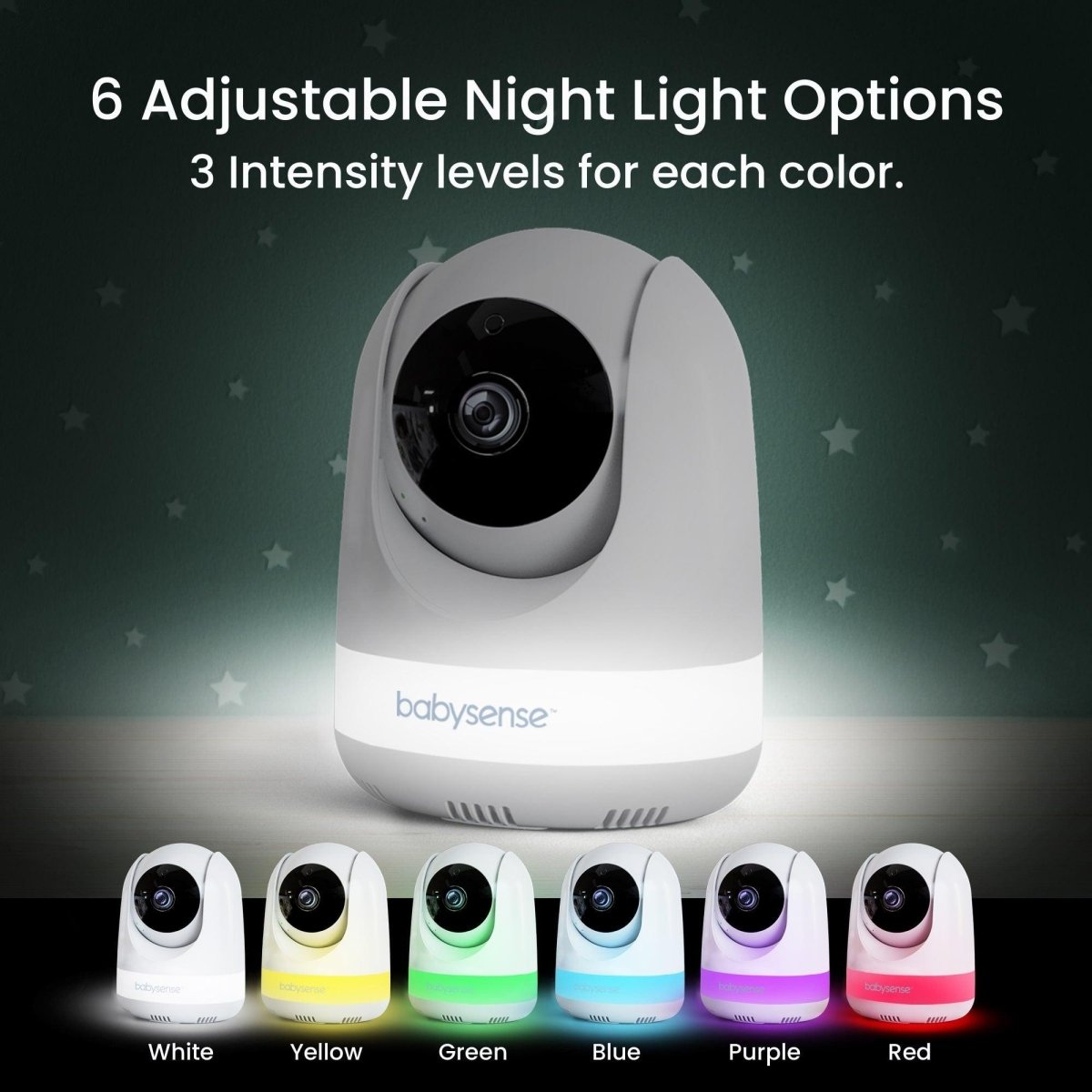 Babysense Max View Baby Monitor with 2 Cameras Non WiFi Split Screen Babysense