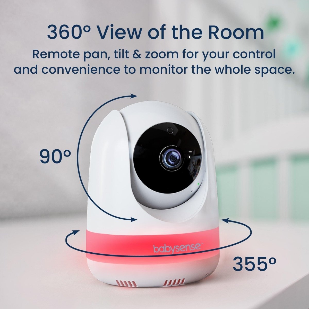 Babysense Max View Baby Monitor with 2 Cameras Non WiFi Split Screen Babysense