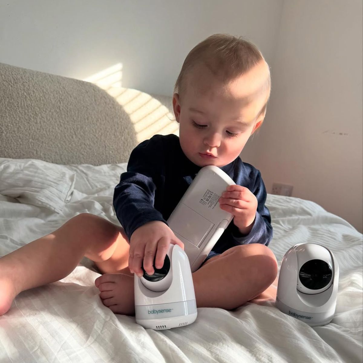 Babysense Max View Baby Monitor with 2 Cameras Non WiFi Split Screen Babysense