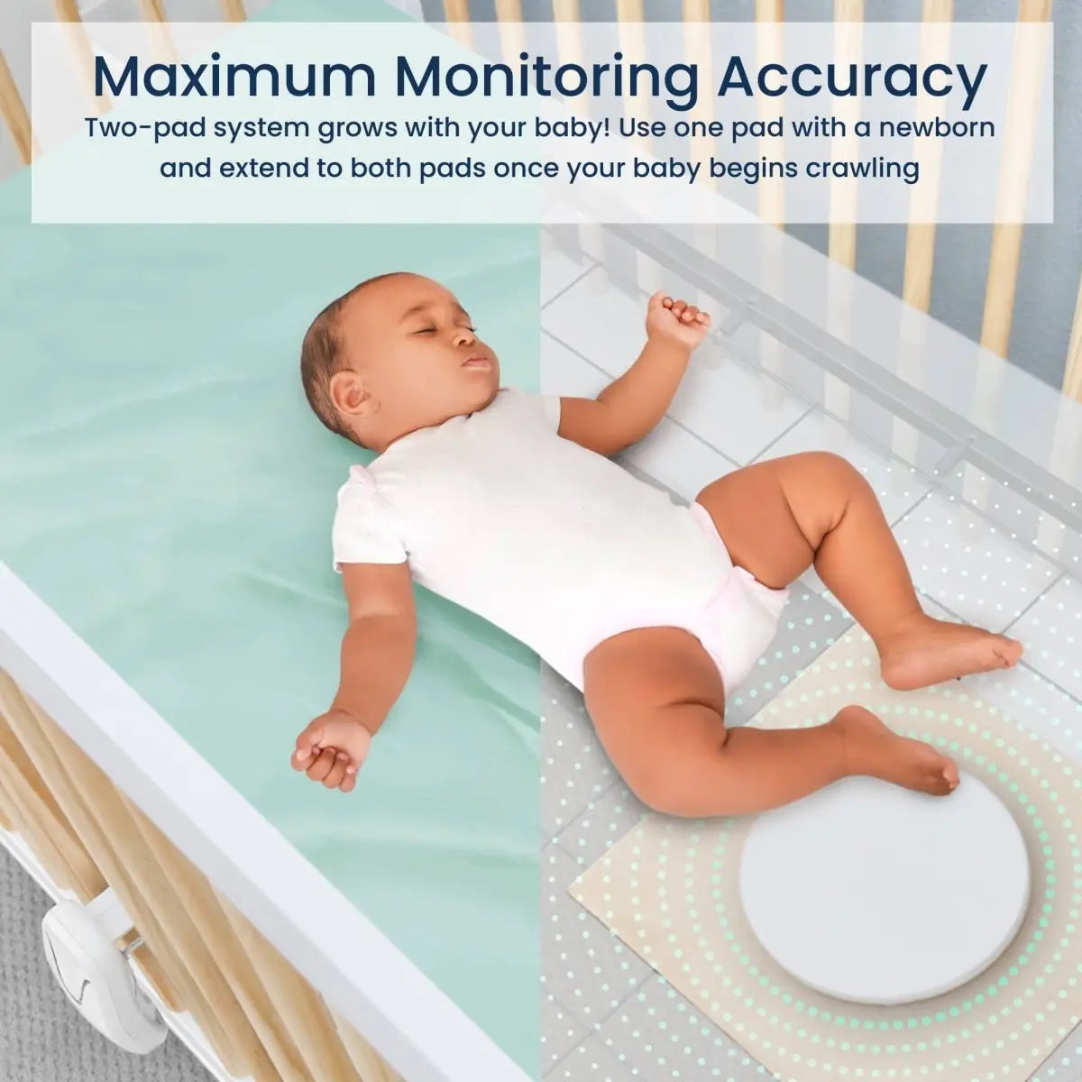 Babysense Safe Sleep Smart Nursery Video Baby Monitor with Breathing Motion Detection Night Light and Sound Machine Babysense