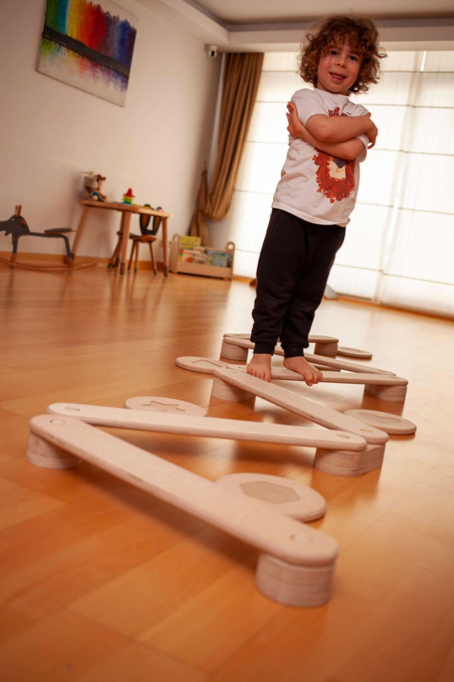 Montessori Wooden Balance Beam Set Toddler Gift Birch Wood Kidodido Everetts Place: Online Boutique