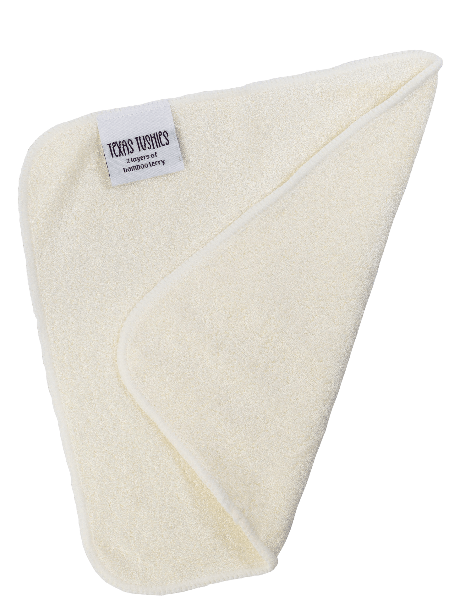 Bamboo Reusable Cloth Wipes Eco Friendly Soft Terry Fabric Pack of Ten Texas Tushies