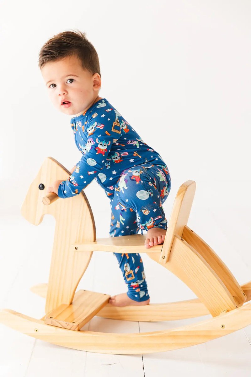 Charlie Lou Baby Bamboo Rompee Chip Chilla Baby Romper Convertible Cuffs - Everetts Place Boutique -