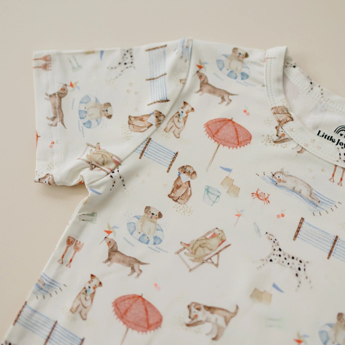 Little Joy Co. Beach Pawty 2pc Bamboo Pajama Set for Sleep Comfort - Everetts Place Boutique -