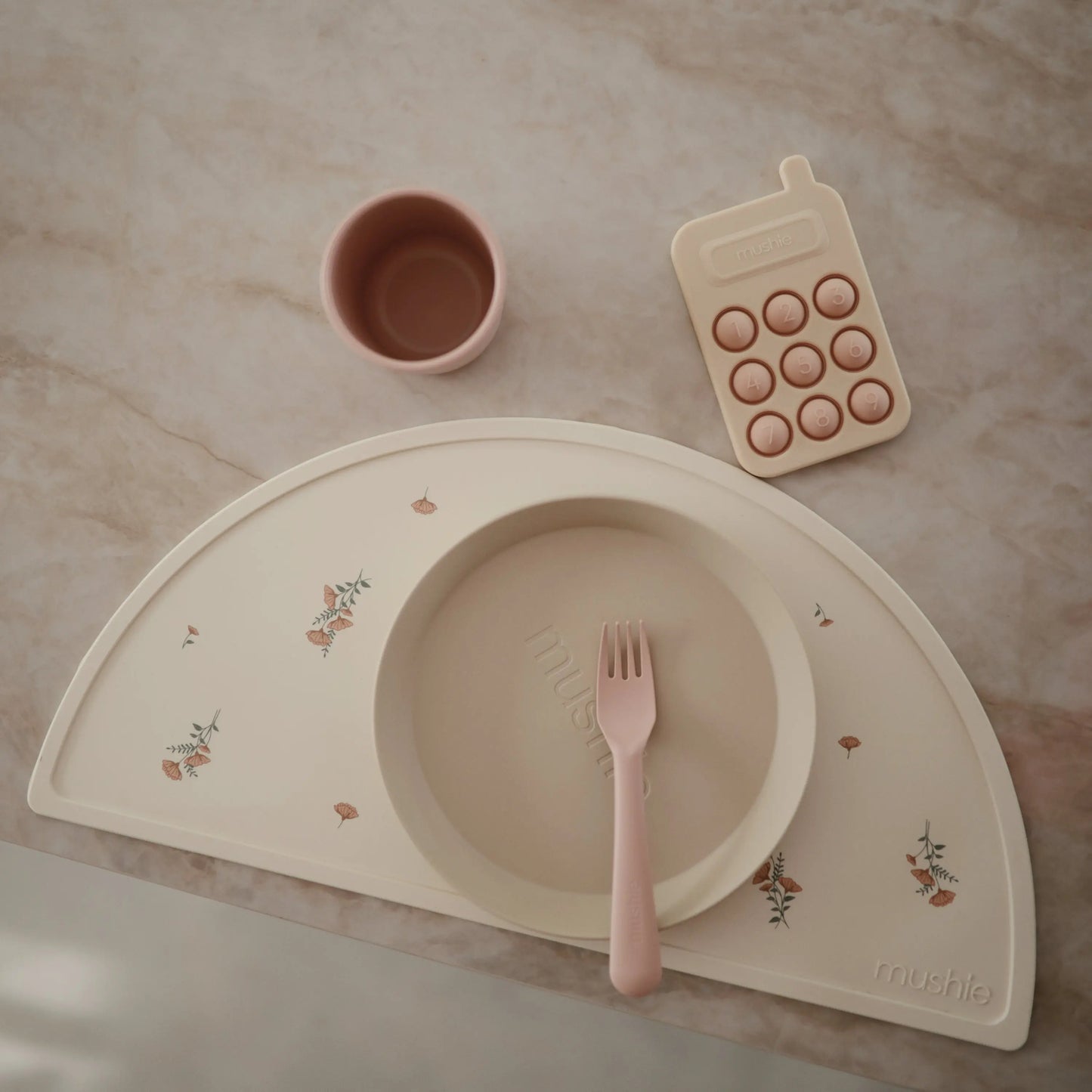 Silicone Placemat for Kids Durable and Easy to Clean Food Grade Silicone Stylish Design Mushie