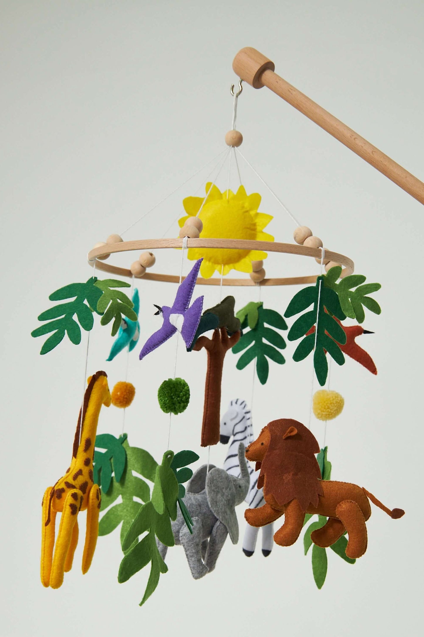Montessori Baby Mobile Set Beech Wood Toys With Animals Kidodido Everetts Place: Online Boutique