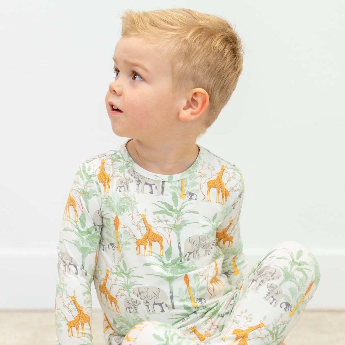 Big Kid Pajama Long Sleeve Top and Pant Set Comfortable Bedtime Wear Sweet Bamboo