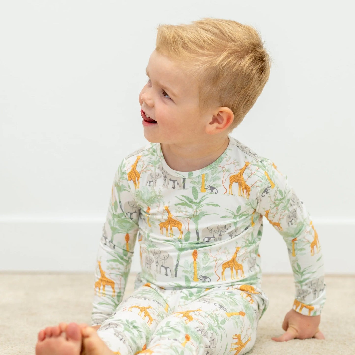 Big Kid Pajama Long Sleeve Top and Pant Set Comfortable Bedtime Wear Sweet Bamboo