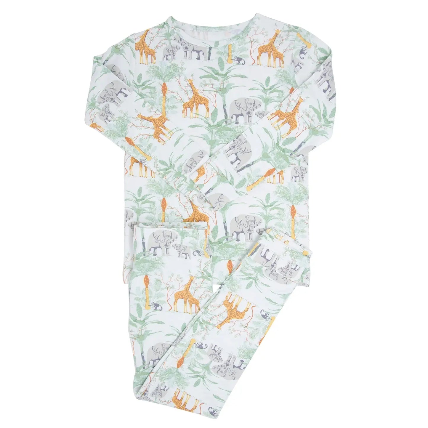 Big Kid Pajama Long Sleeve Top and Pant Set Comfortable Bedtime Wear Sweet Bamboo