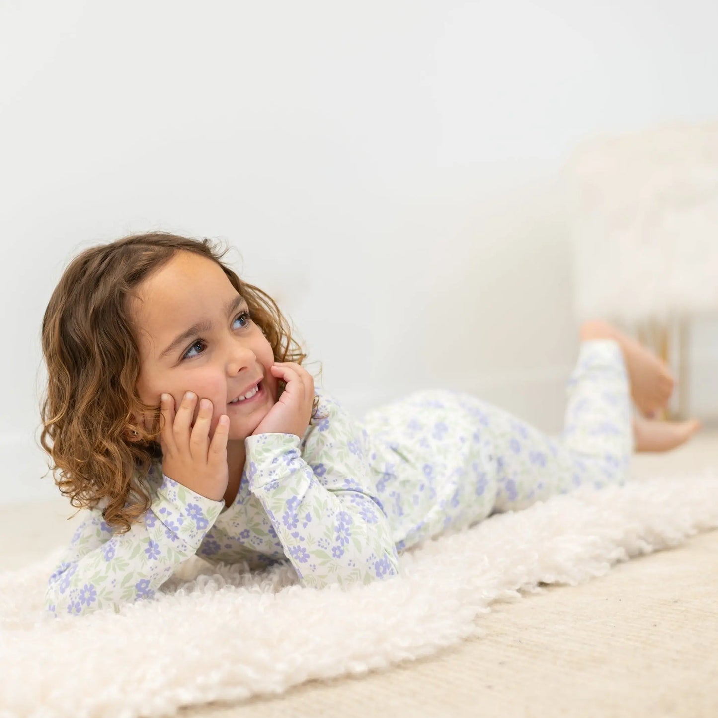 Big Kid Pajama Set Comfortable Long Sleeve Top and Cuffed Pants Perfect for Bedtime Sweet Bamboo