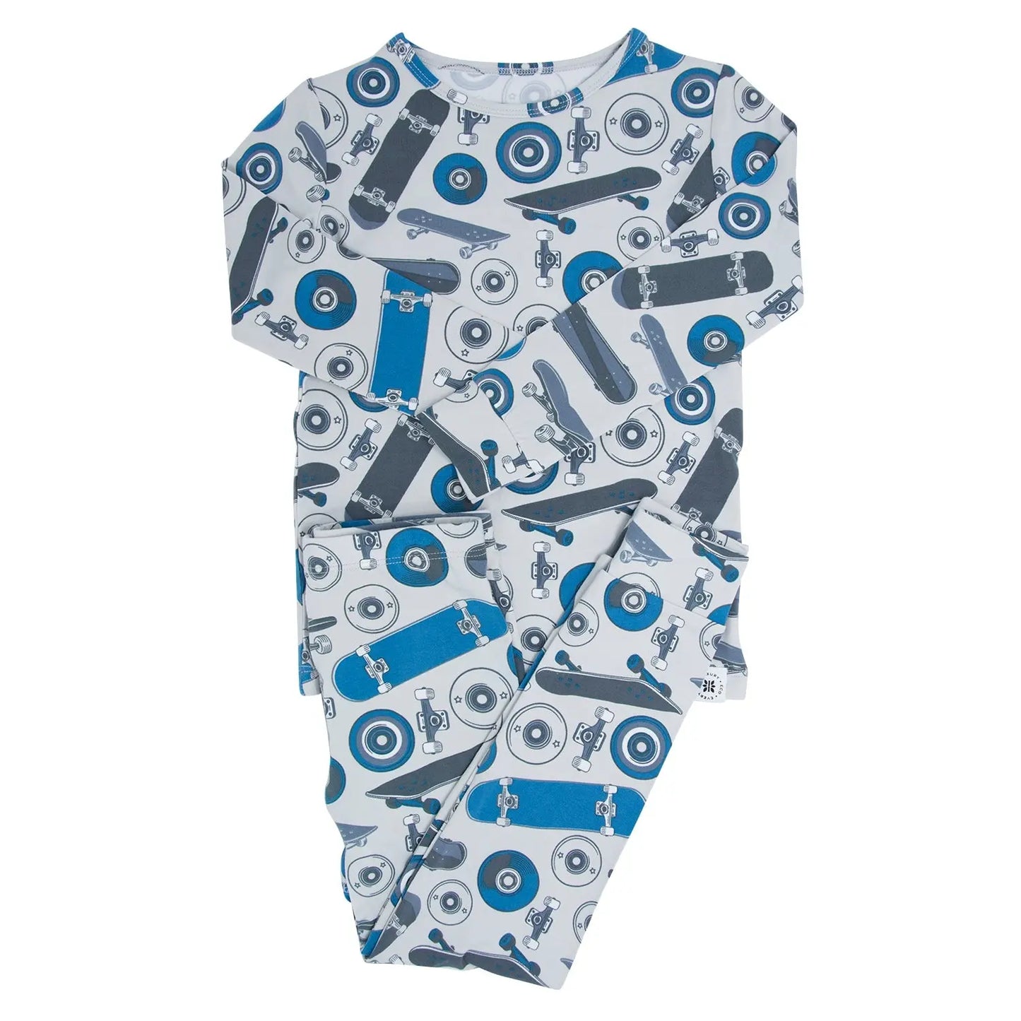 Big Kid Pajamas Comfortable Long Sleeve Top and Pant Cuffed Legs Elastic Waistband Sweet Bamboo
