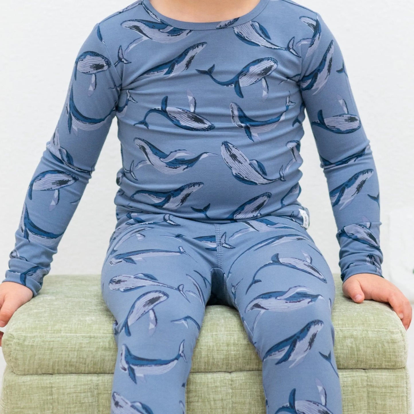 Big Kid Pajama Comfortable Long Sleeve Top and Pant Set with Cuffed Legs and Elastic Waistband Sweet Bamboo