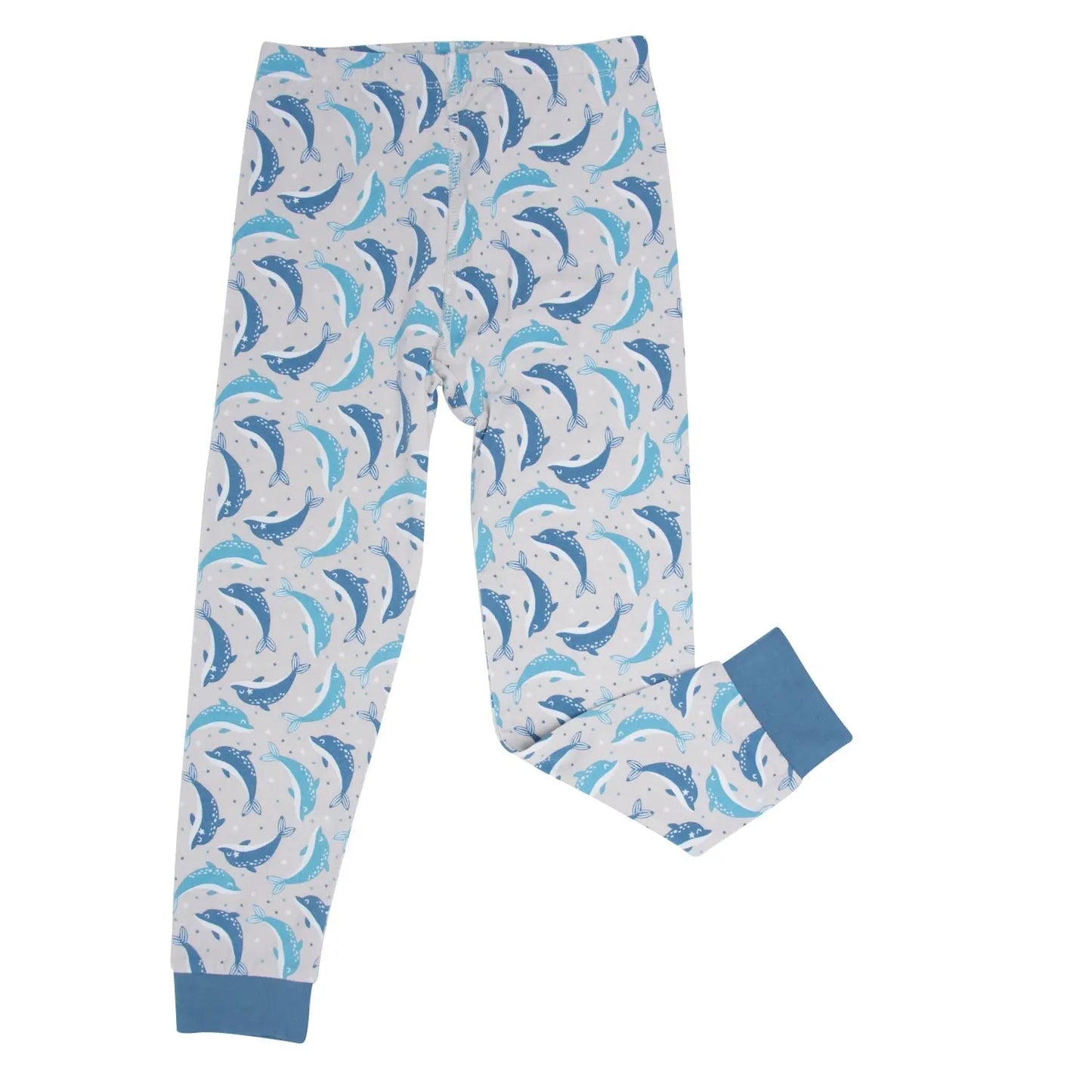 Big Kid Pajama Comfortable Long Sleeve Sleepwear with Cuffed Legs and Elastic Waistband Sweet Bamboo