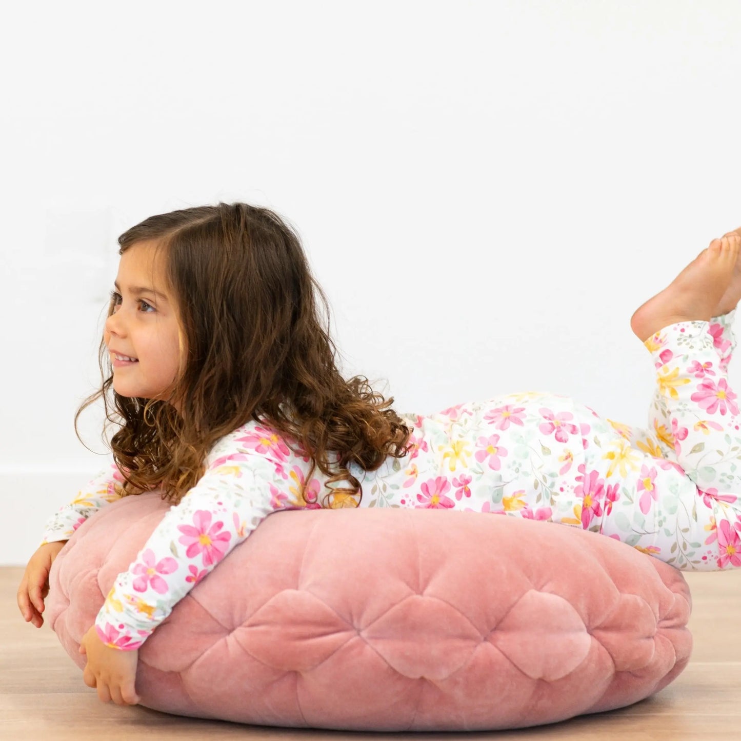 Big Kid Pajama Comfortable Long Sleeve Top and Long Pant Cuffed Legs and Arms Elastic Waistband Sweet Bamboo