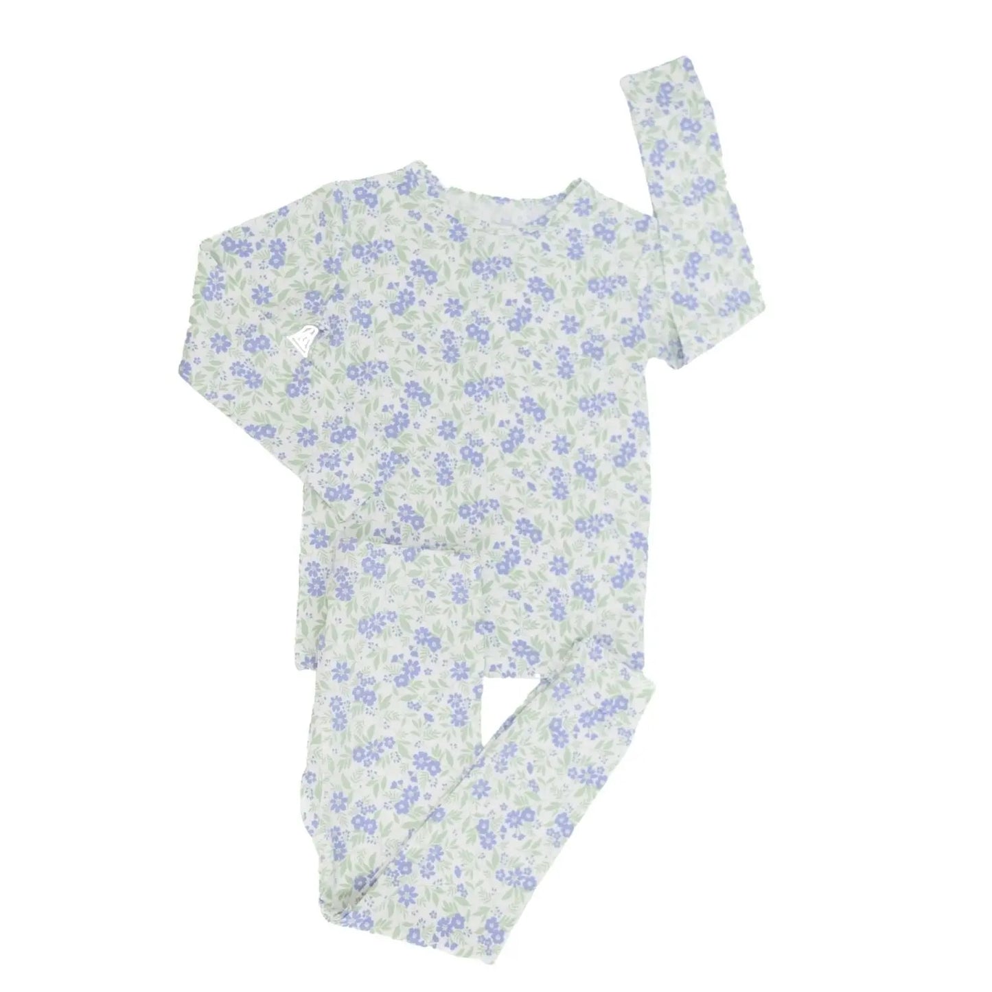 Big Kid Pajama Set Comfortable Long Sleeve Top and Cuffed Pants Perfect for Bedtime Sweet Bamboo