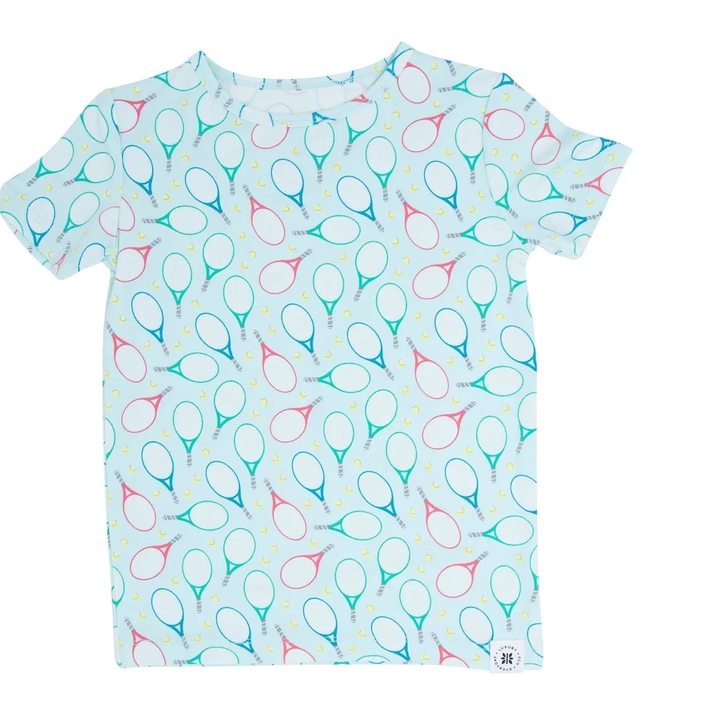 Big Kid Short Sleeve Pajama Set All Season Comfort for Kids Sweet Bamboo