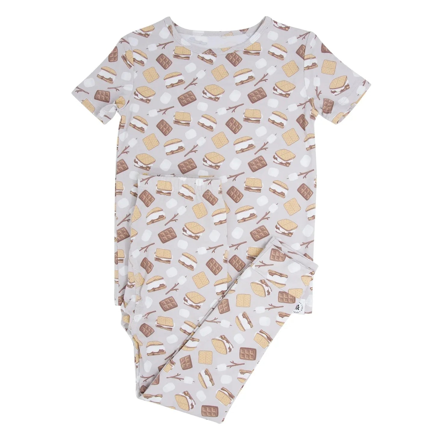 Big Kid Short Sleeve Pajama Set All Season Comfortable Sleepwear Sweet Bamboo