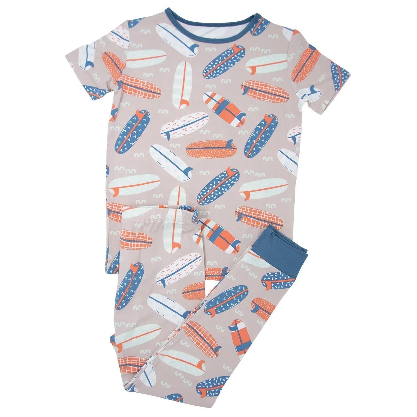 Big Kid Short Sleeve Pajama Set All Season Comfort for Kids Sweet Bamboo