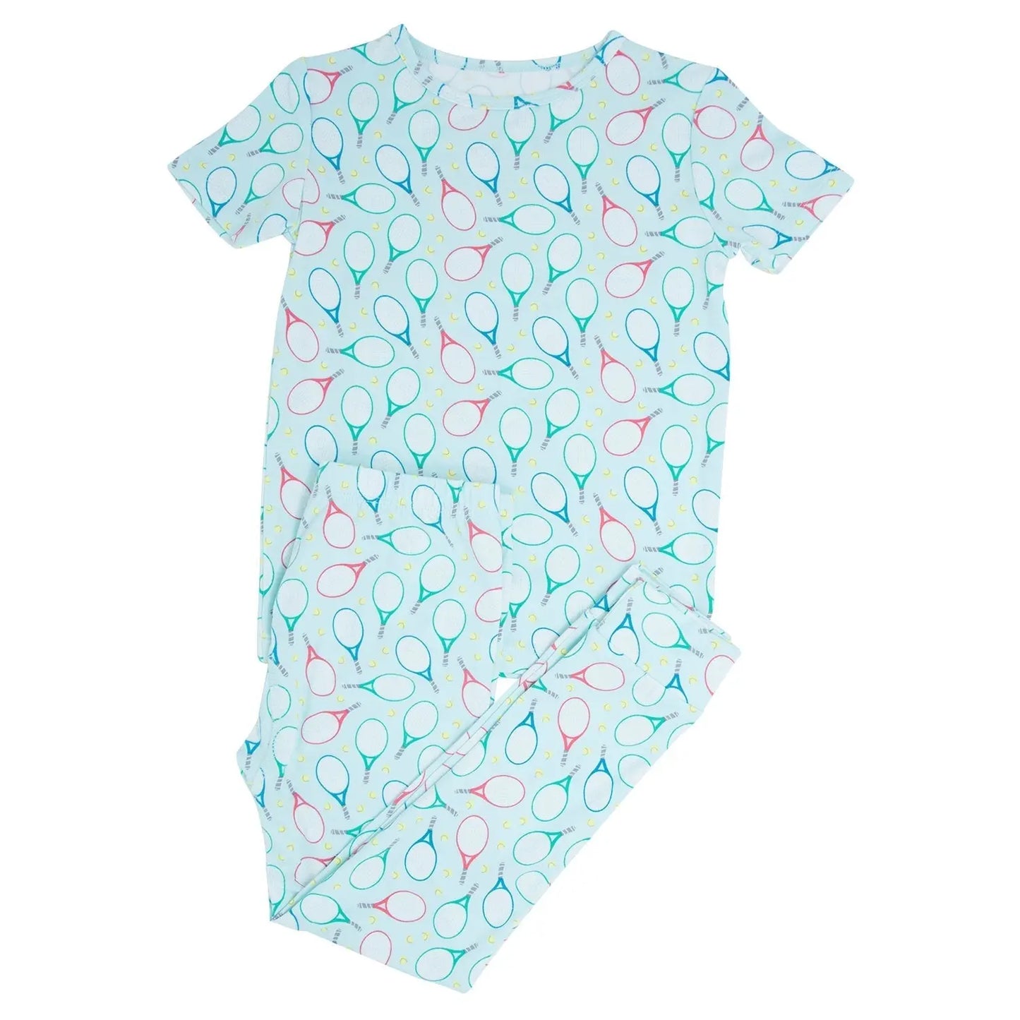 Big Kid Short Sleeve Pajama Set All Season Comfort for Kids Sweet Bamboo