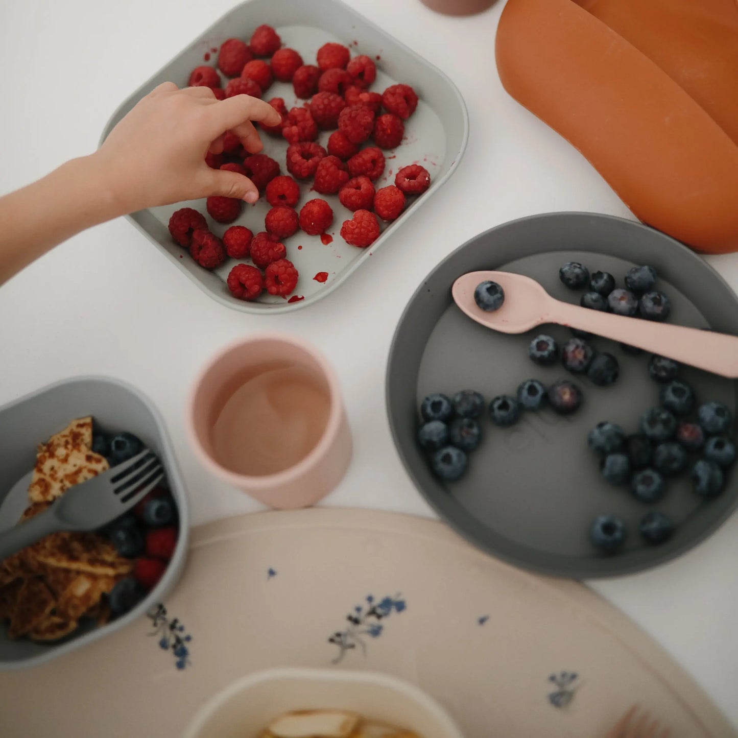 Silicone Placemat for Kids Durable and Easy to Clean Food Grade Silicone Stylish Design Mushie