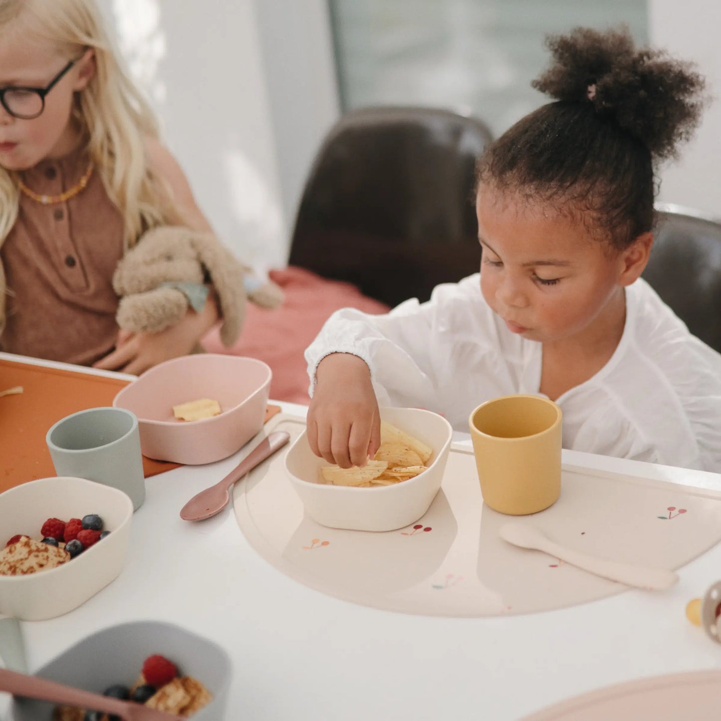 Silicone Placemat for Kids Durable and Easy to Clean Food Grade Silicone Stylish Design Mushie