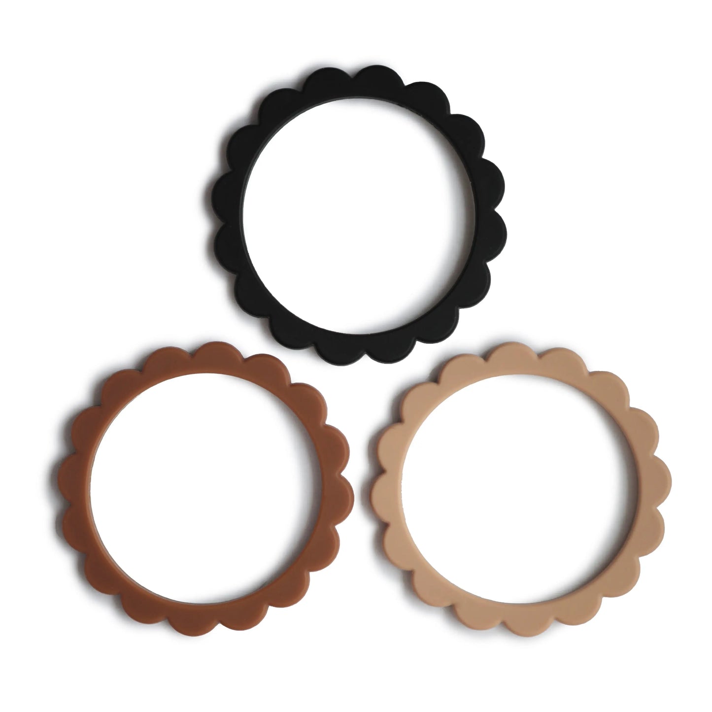 Flower Teether Bracelet for Babies - Non-Toxic Food Grade Silicone Soothing Grip Mushie