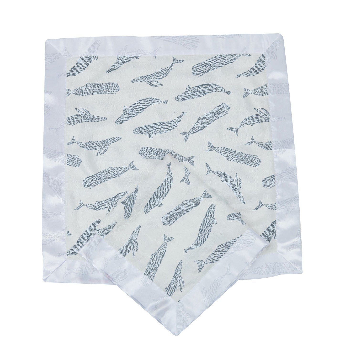 Blue Shadow Whales Bamboo Newcastle Blankie Security Blanket Newcastle Classics