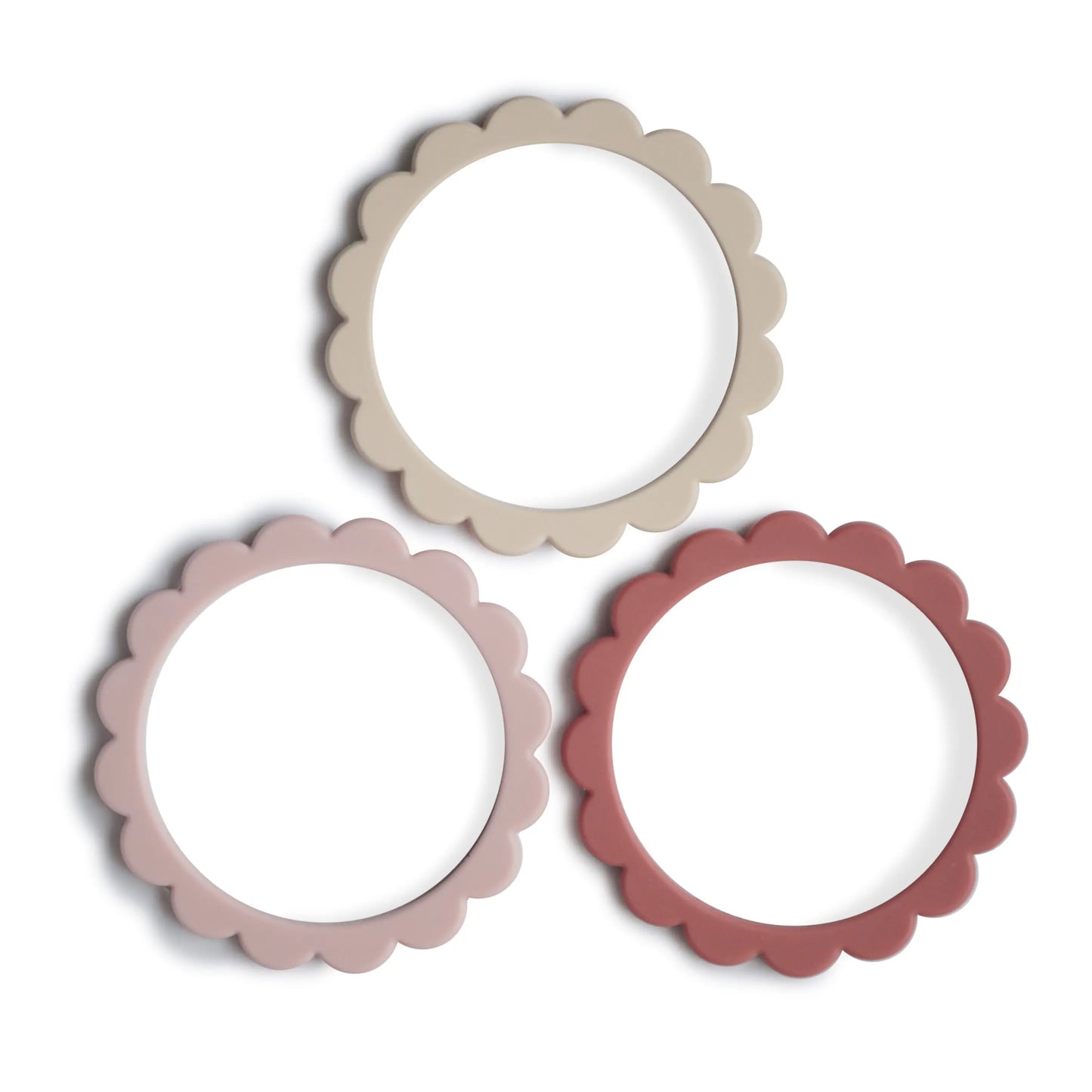 Flower Teether Bracelet for Babies - Non-Toxic Food Grade Silicone Soothing Grip Mushie