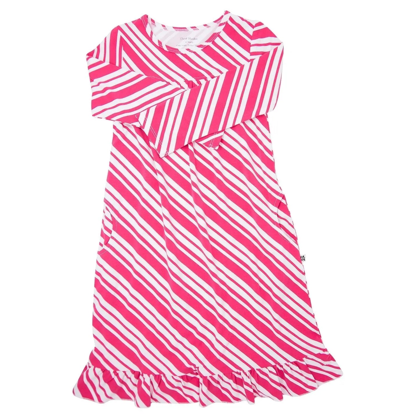 Boho Dress With Ruffles And Pockets For Women Sweet Bamboo