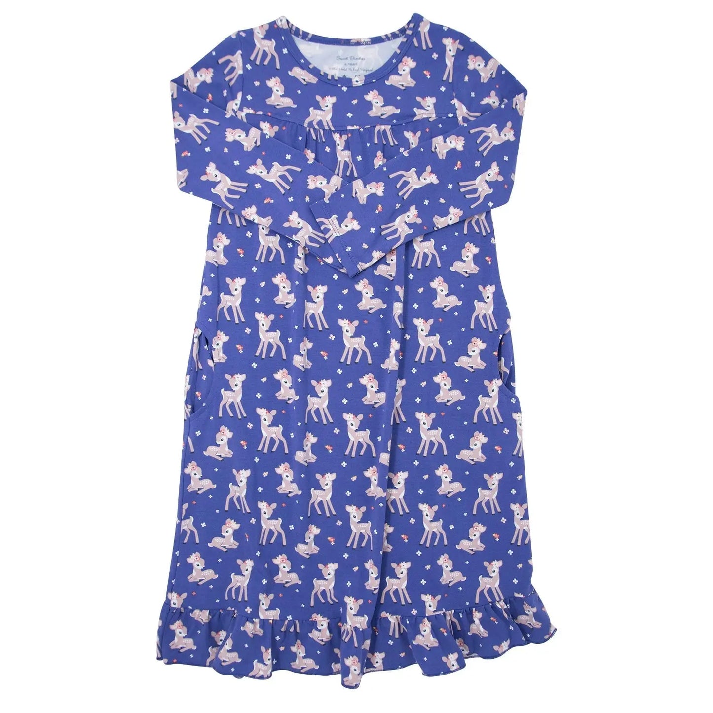 Boho Dress With Ruffles And Pockets For Women Sweet Bamboo