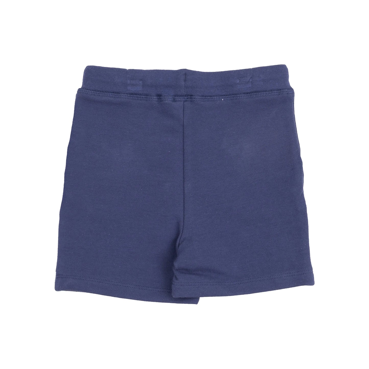Button Down Muslin Polo and French Terry Short Set Navy Gingham Angel Dear