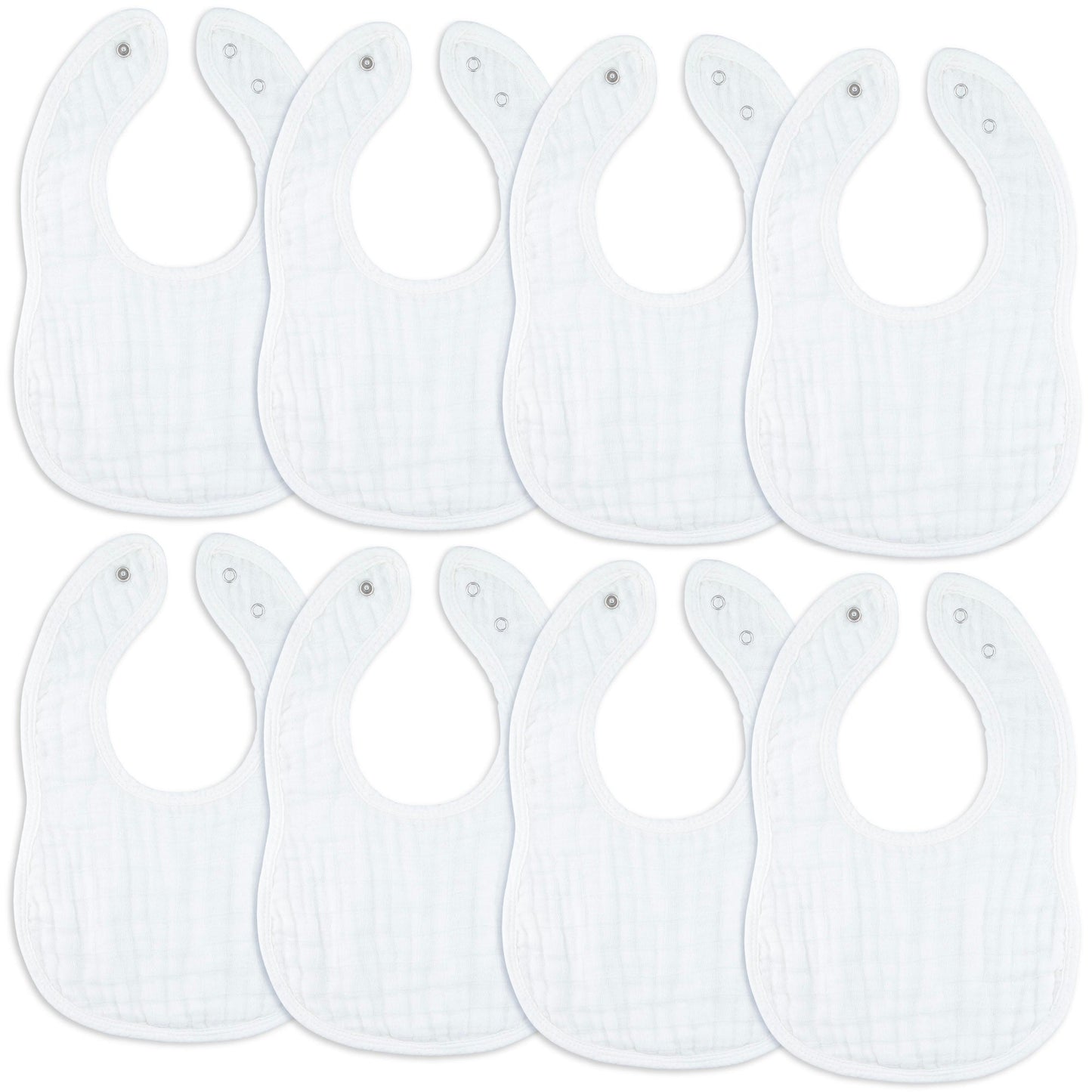 White Muslin Baby Bibs Soft Absorbent Drool Bandanas Comfy Cubs Everetts Place: Online Boutique 29.99
