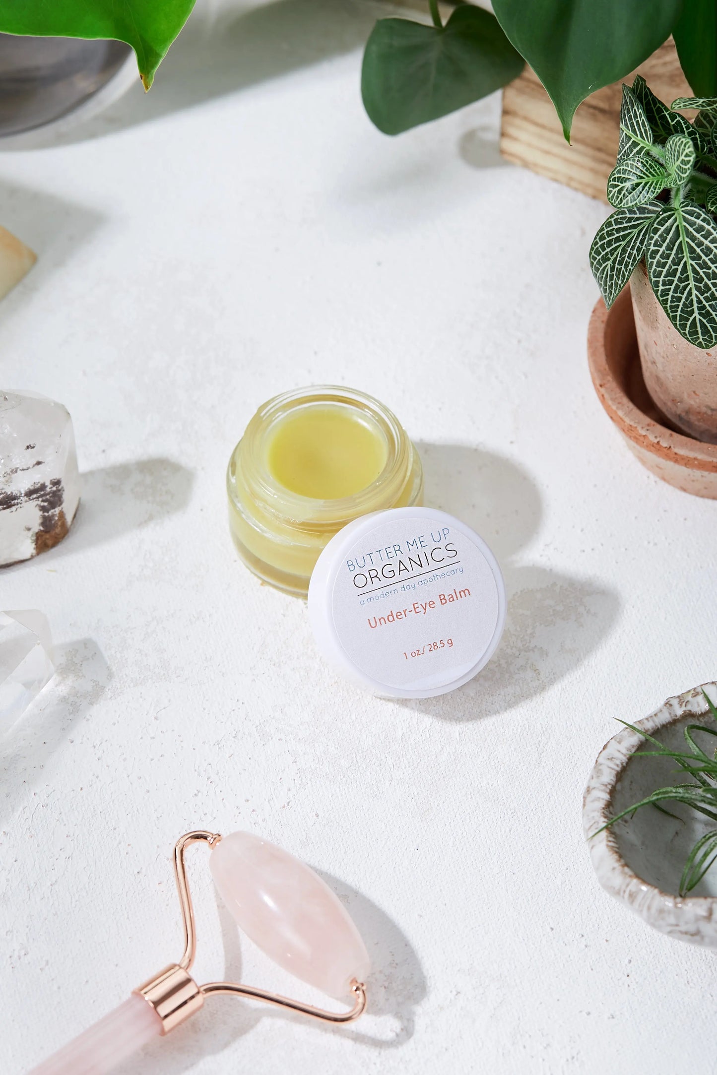 Caffeinated Under Eye Balm for Dark Circles Puffy Eyes Fine Lines and Wrinkles Butter Me Up Organics