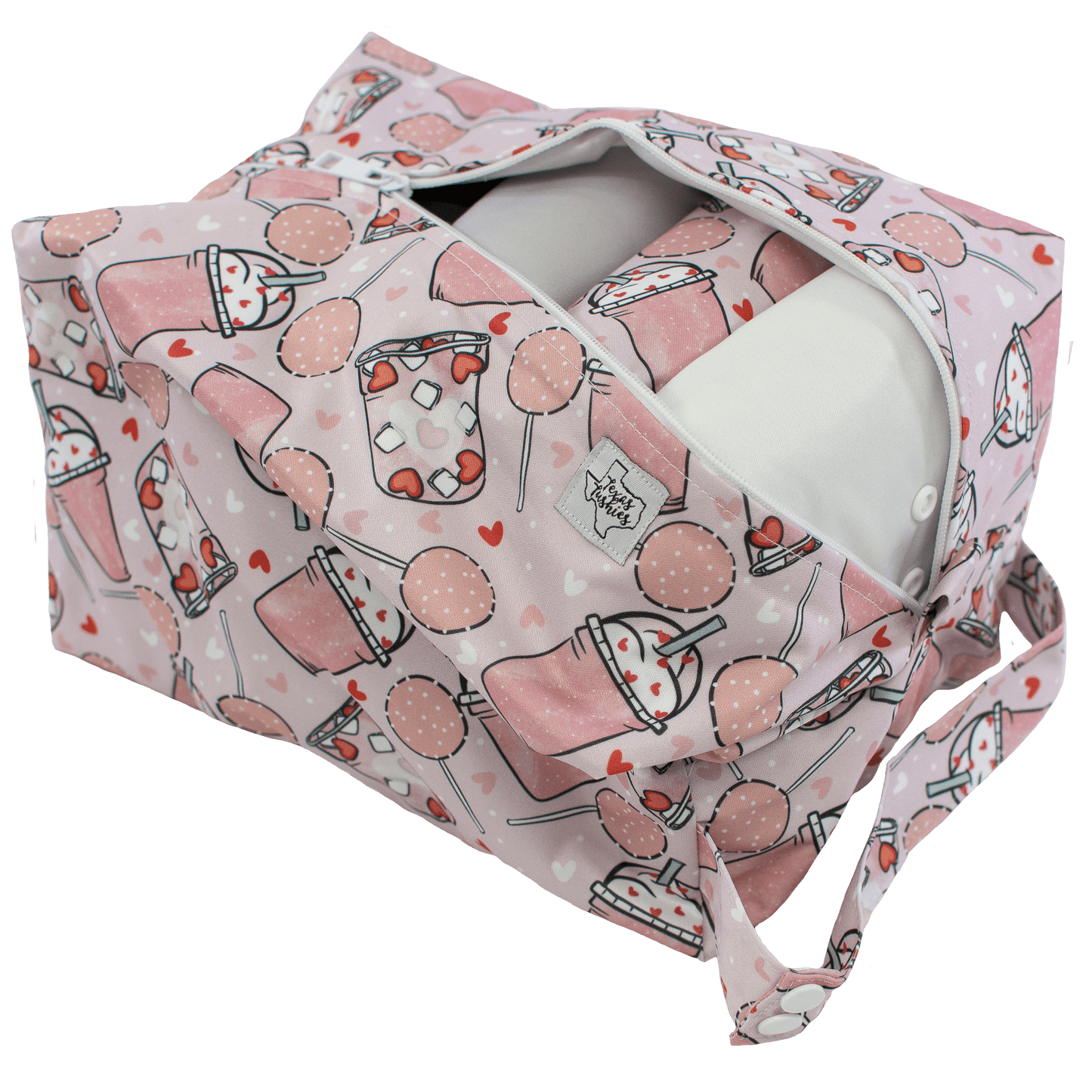 Cake Pop Diaper Pod with Two Layers of PUL and Snap Handle Texas Tushies